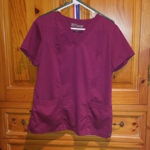 Wine colored scrubs